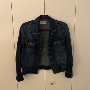 Current/Elliot Denim Jacket with Gold Snaps